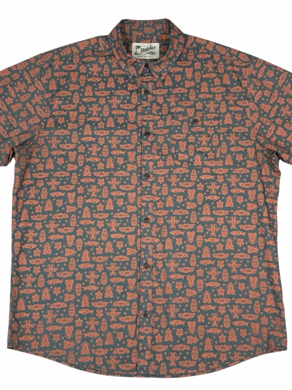 Howler Brothers - Tiki Creatures - H Bar Snapshirt - Sz. MEDIUM - Picture 2 of 4